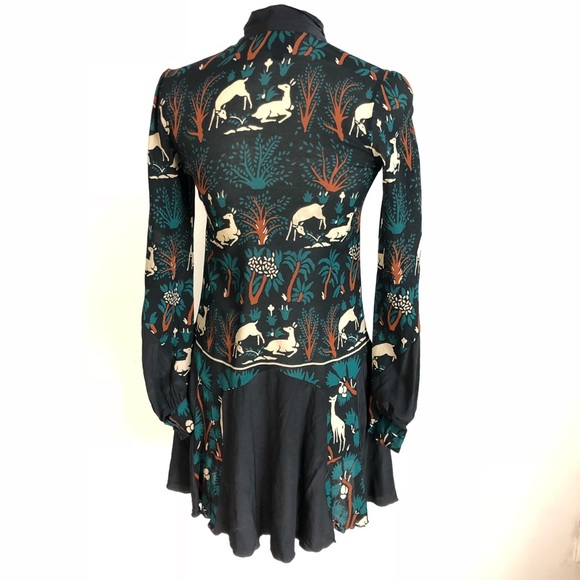 RARE Anna Sui | deer print dress - Picture 3 of 8